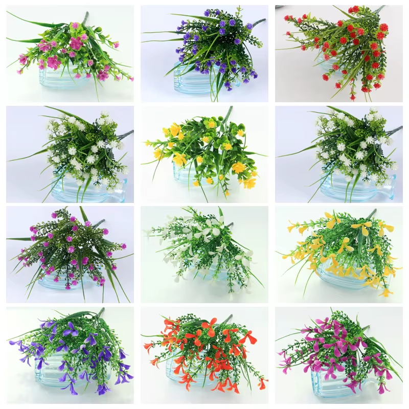 Plantes artificielles en plastique vert Vivid P.Tenuiflora
