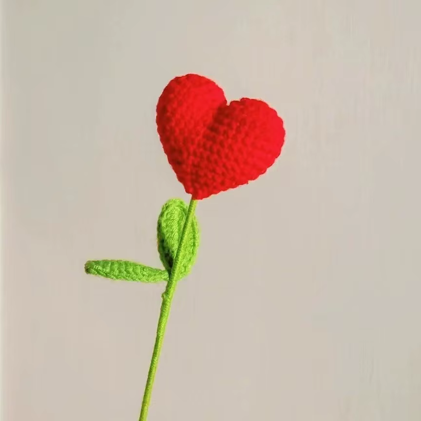 Bouquet de cœur en Crochet fait à la main