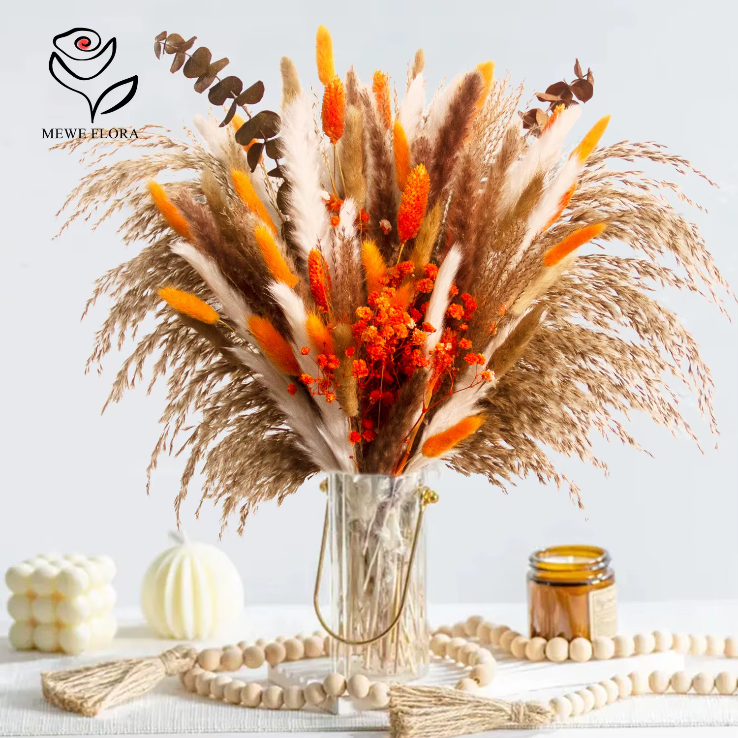 Ensemble de Bouquet de Fleurs Naturelles vaccées