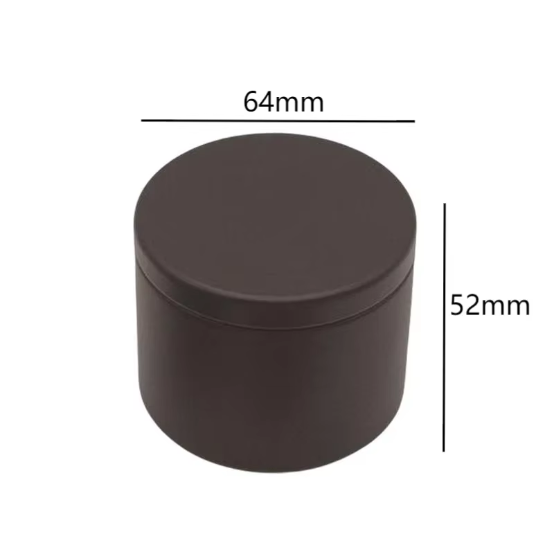 Pot à bougie rond avec couvercle, bricolage, aromathérapie, boîtes de thé en fer blanc, crème africaine de voyage, récipient de stockage cosmétique, 12 pièces, 4oz