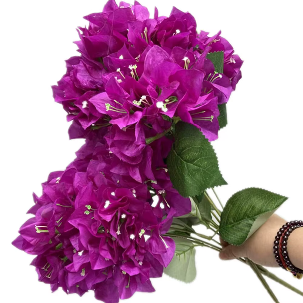 Bougainvillea artificielle Bouqut fleur 5 fourchettes