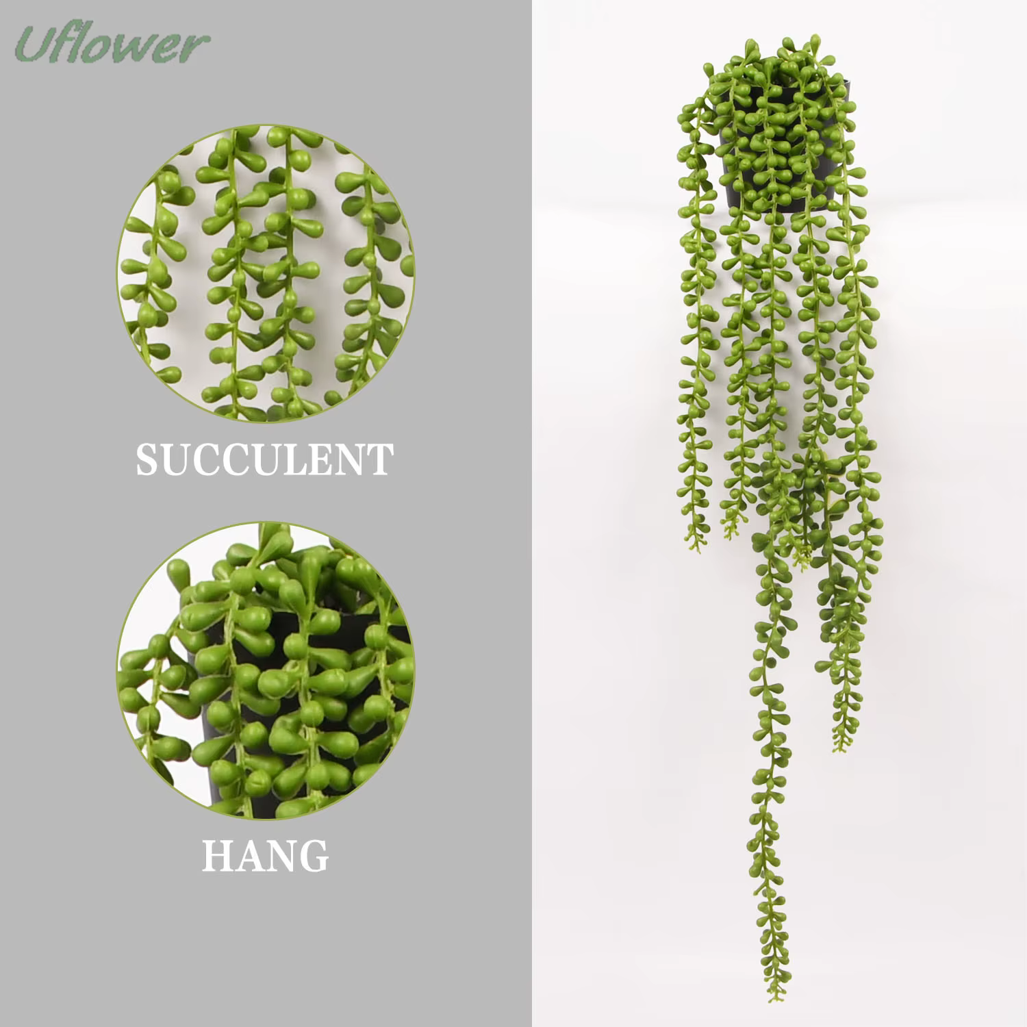 Plante suspendue de vigne de fougère de lierre artificiel