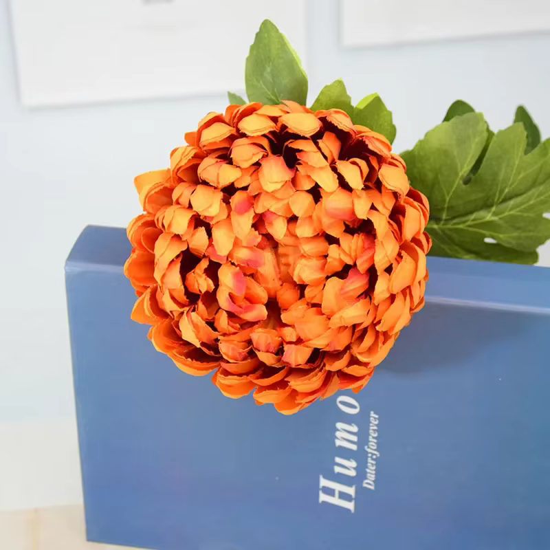 Fleur artificielle chrysanthème grande tête