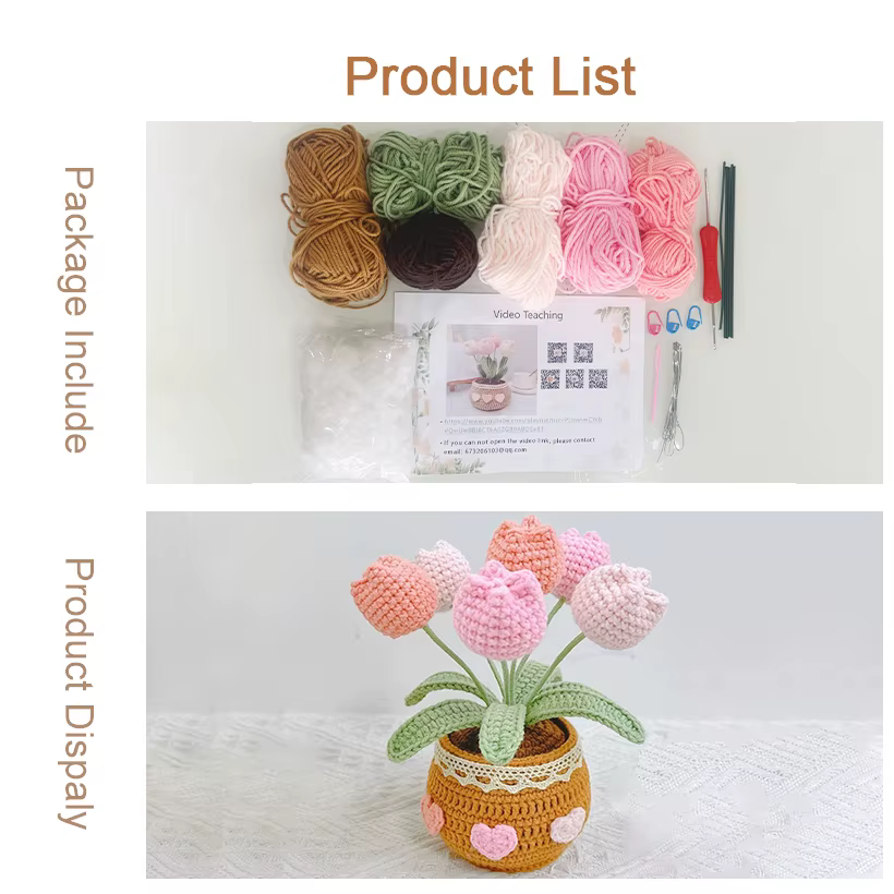 Kit de tricot au Crochet de fleurs
