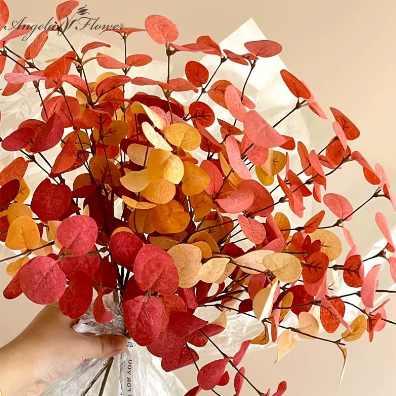 Plante artificielle d'eucalyptus d'automne