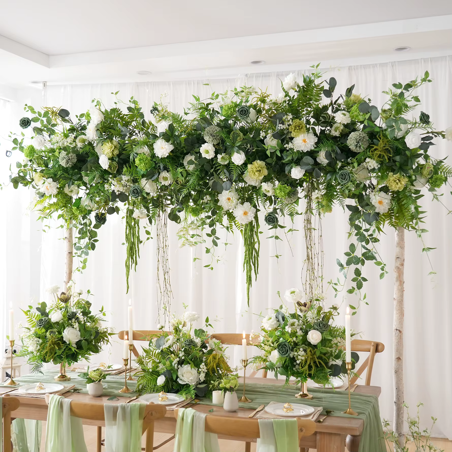 Composition florale artificielle Angela Flower A9074 Mori Greennry