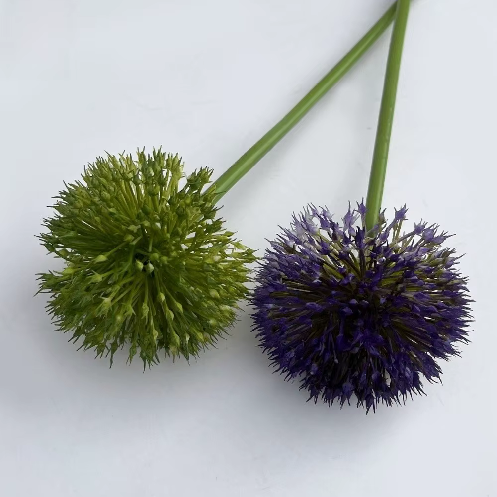 Boules d'oignons artificielles vertes pour décoration florale