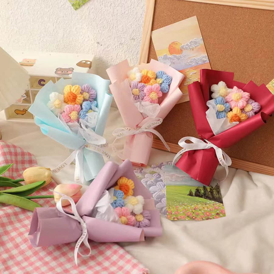 1 pièce de Mini Bouquet de fil fait à la main