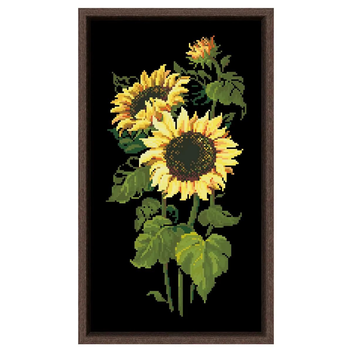 Coquelicot rouge fleurs point de croix paquet plante ensembles aida 18ct 14ct 11ct tissu noir personnes kit broderie couture à la main travaux manuels