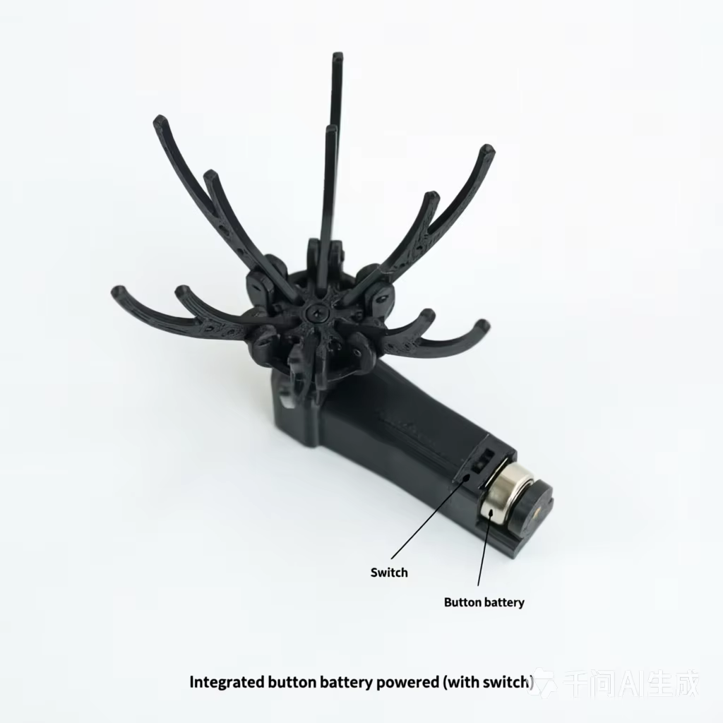 Moteur électrique pour fleurs artificielles à ouverture et fermeture automatiques