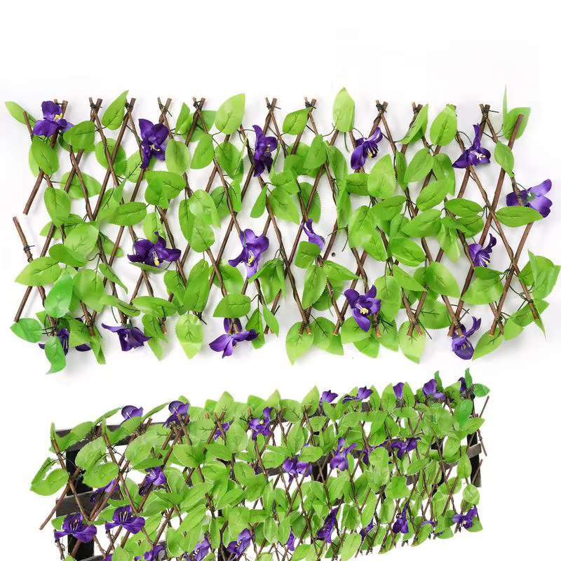 Clôture de confidentialité à feuilles artificielles