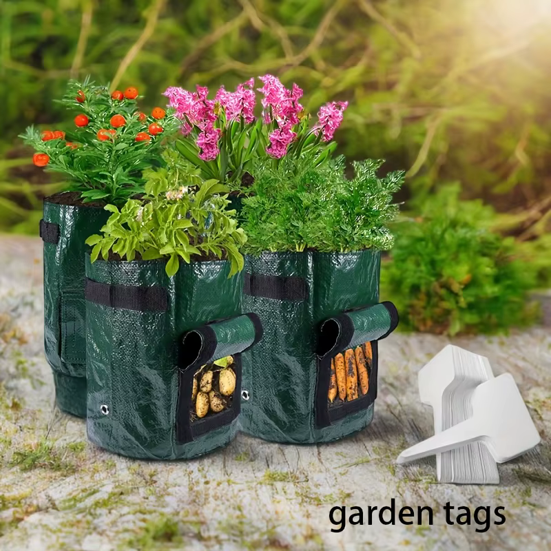 Pack combiné de 6 pièces-1 sac de plantation avec 5 étiquettes