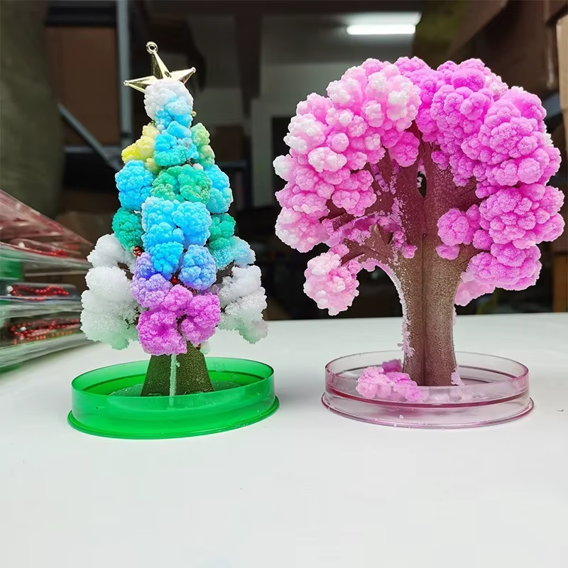 Arbre en papier Sakura magique en cristal artificiel