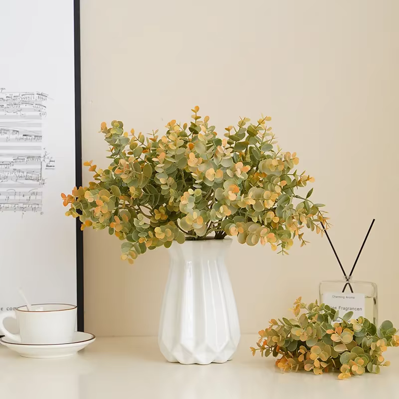 Bouquet de feuilles d'eucalyptus artificielles d'aloès vert