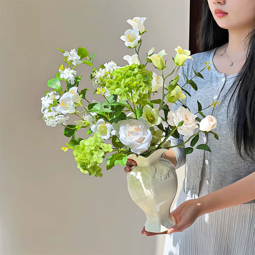 Vase à fleurs en céramique pour mariage
