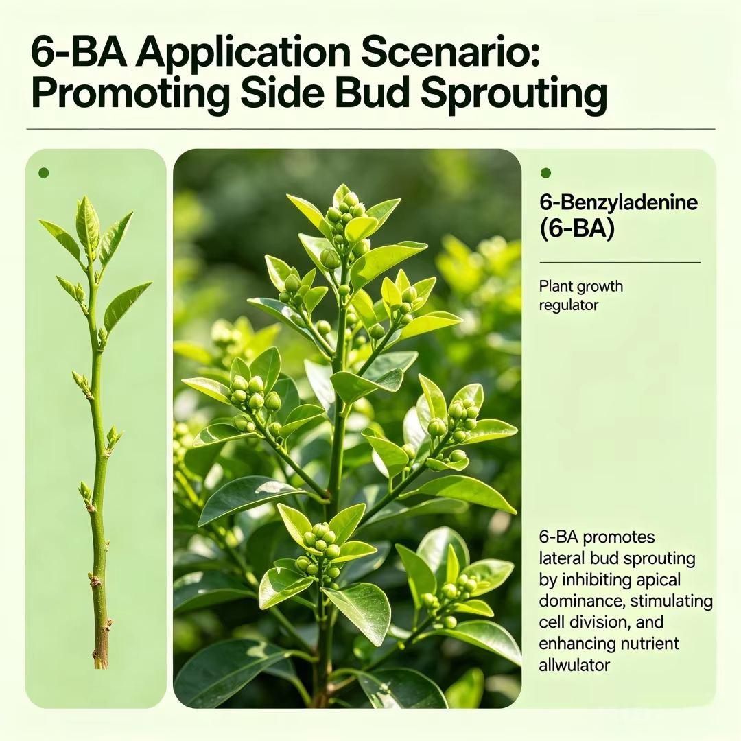 6-BA 6-Benzylaminopurine Cytokinine en poudre, régulateur de croissance des plantes, favorise la germination et la division cellulaire