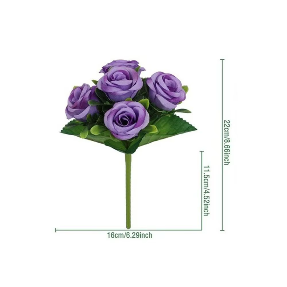 Fleurs artificielles en tissu de soie