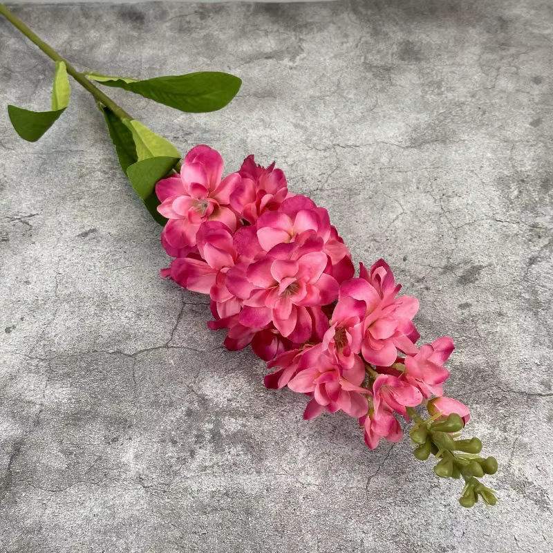 Branche de fleurs artificielles en jacinthe de verre