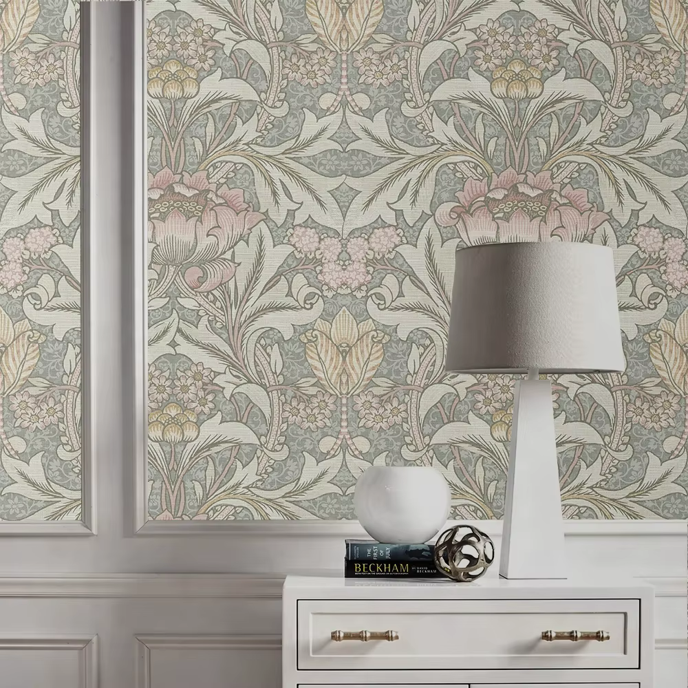 Papier peint floral de plantes américaines