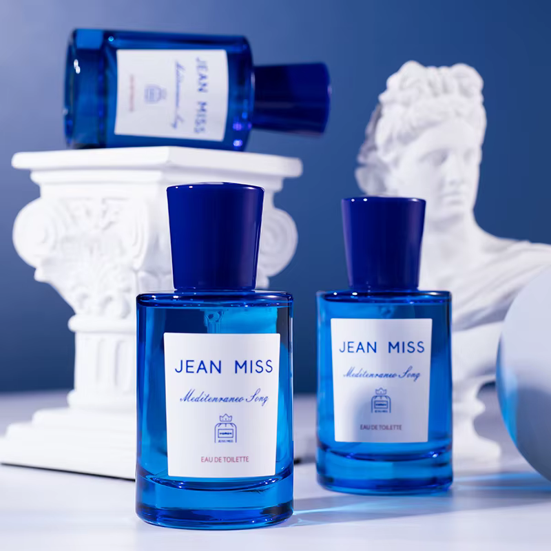 Parfum unisexe Brand Blue Méditerranéen, senteur fraîche et naturelle d'orange, de citron et de figue, eau de parfum fruitée longue durée en spray