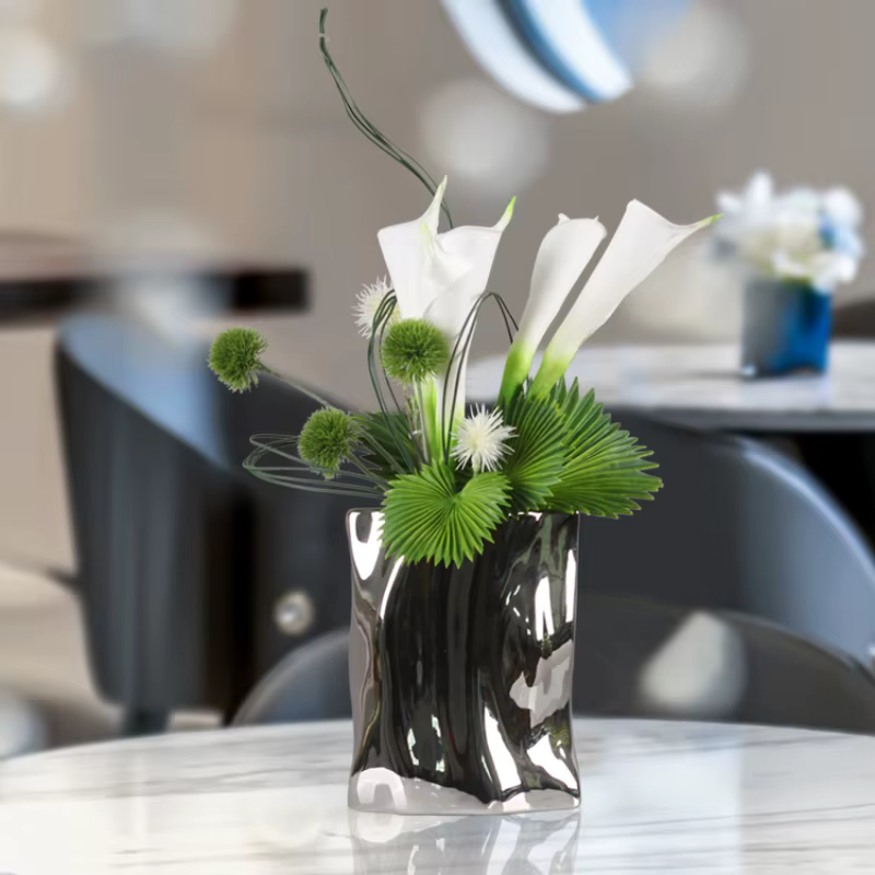 Ensemble de Vases à fleurs artificielles élégants
