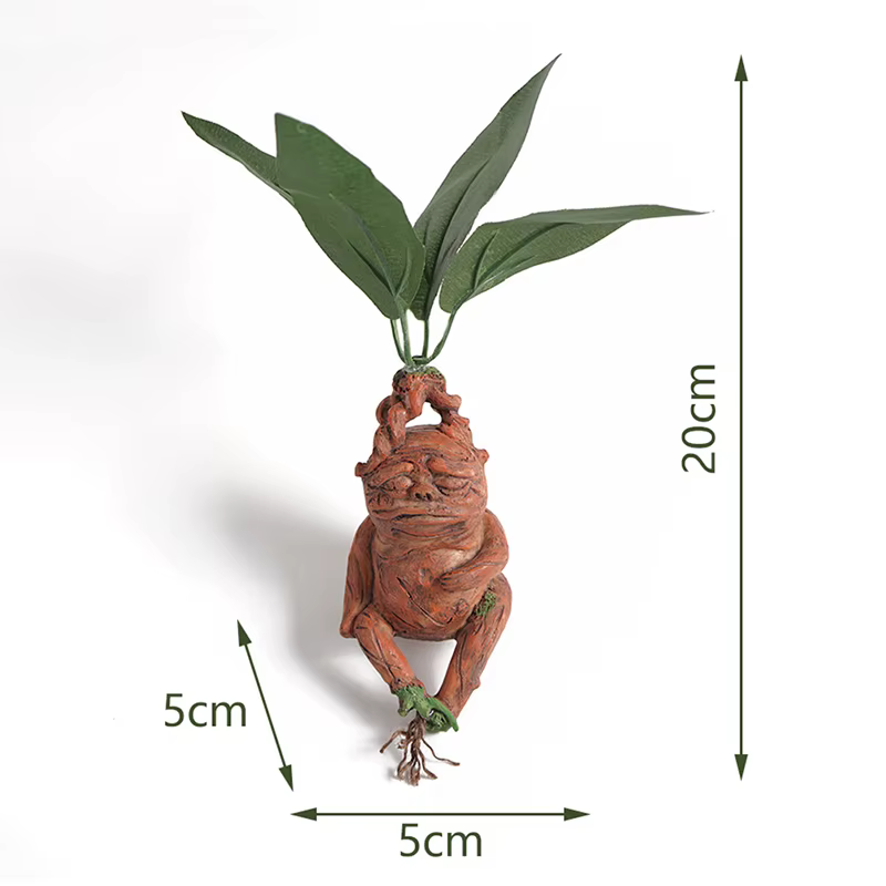 Mandrake herbe résine Statue paysage ornement Art Figurine artisanat pour jardin extérieur cour salon chambre cadeau