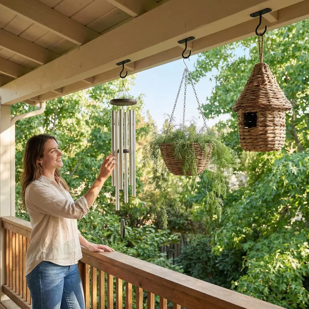Crochets de plafond en métal antirouille pour suspendre des plantes