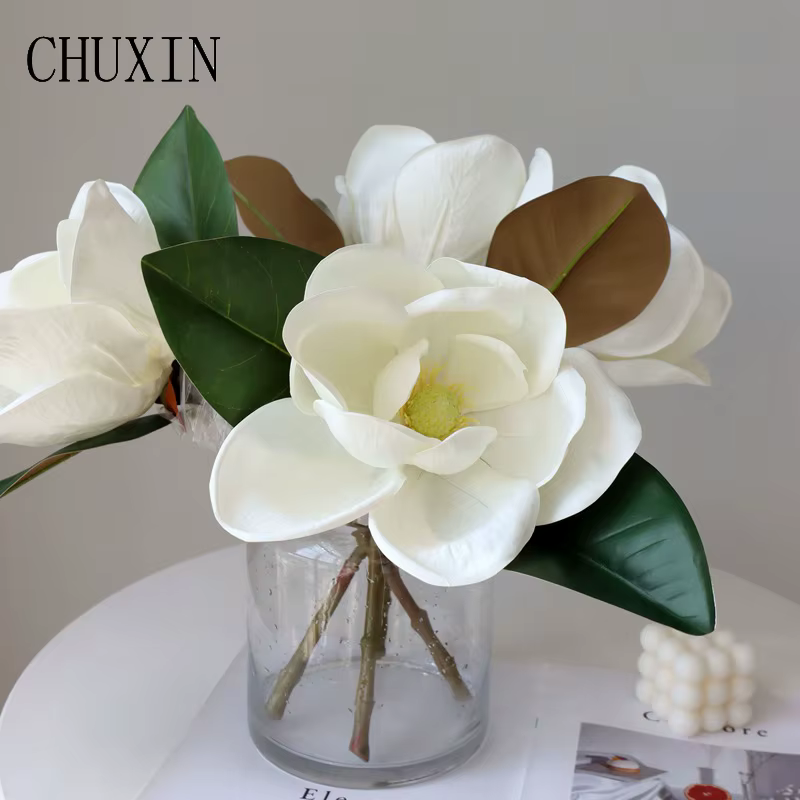 Grand Drapeau à Main Fleur de Magnolia