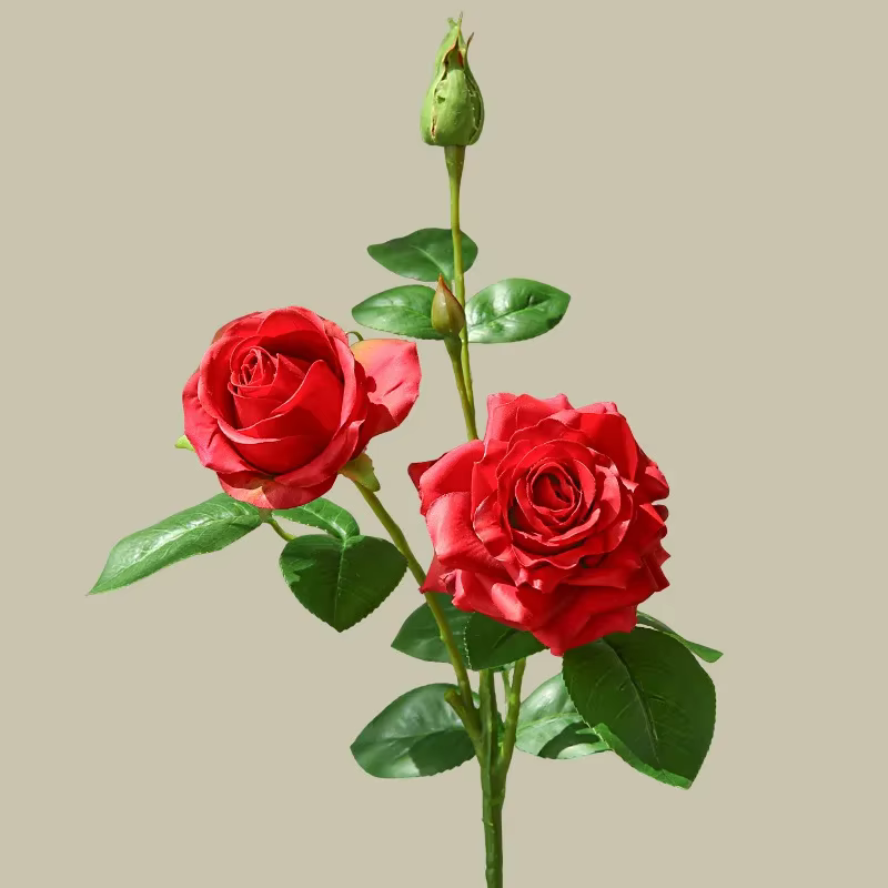 Fleurs artificielles au toucher réel