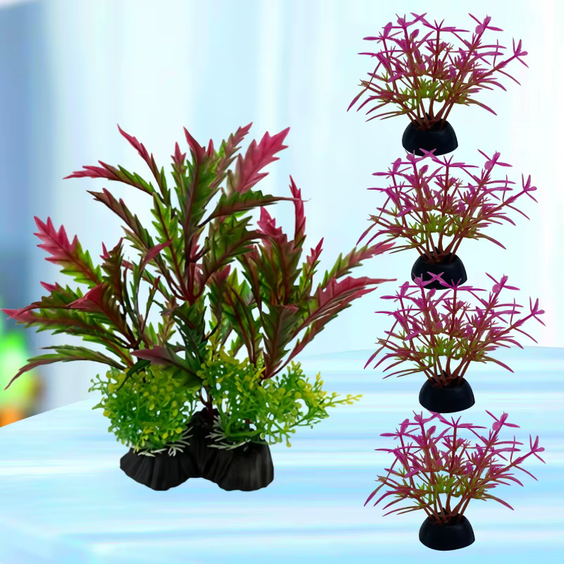 Ornements de plantes d'aquarium