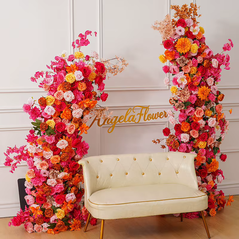 Nucleorner de fleur de pivoine rose orange