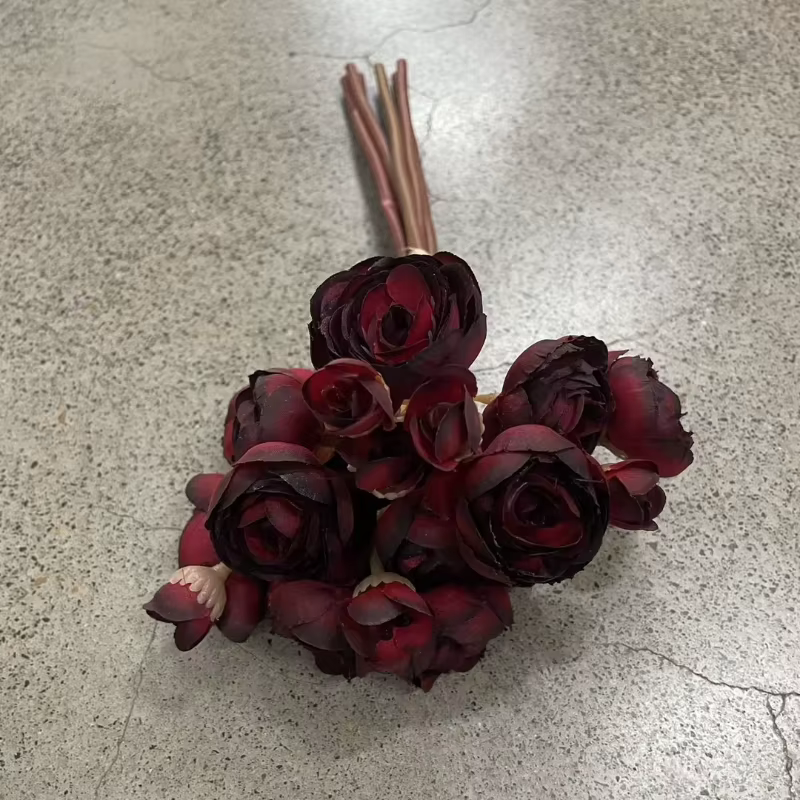 Fausses fleurs artificielles en soie