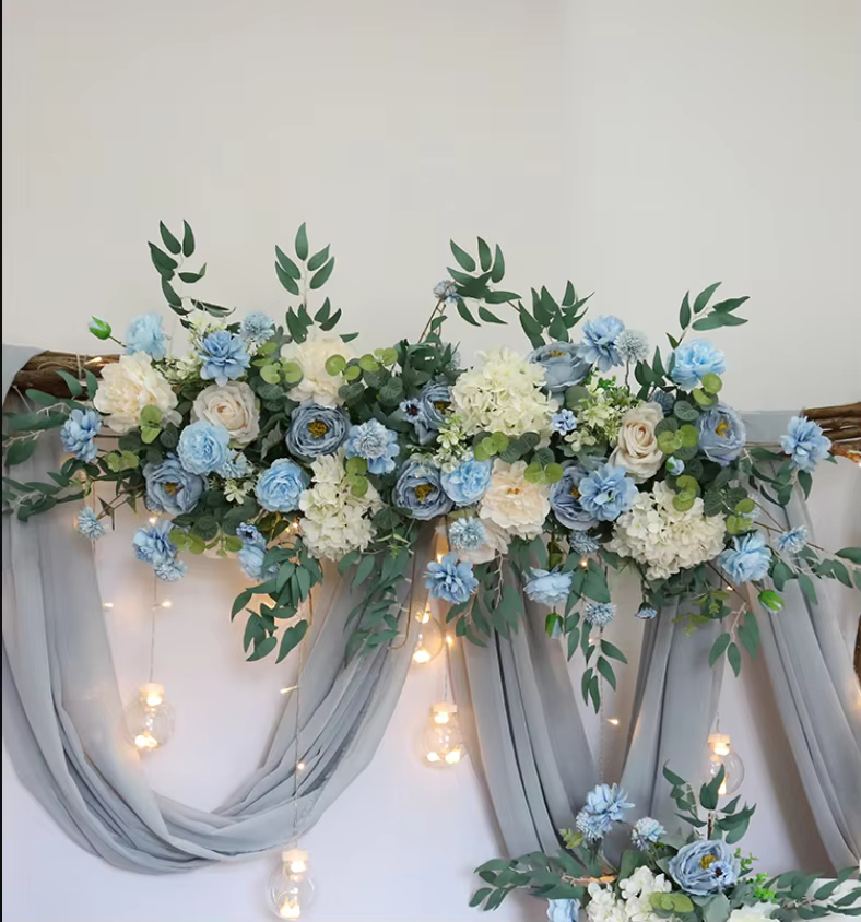 Fleurs artificielles pour décoration de mariage, scène de fête, fleurs de coin, toile de fond, décoration de maison, festival, boule florale
