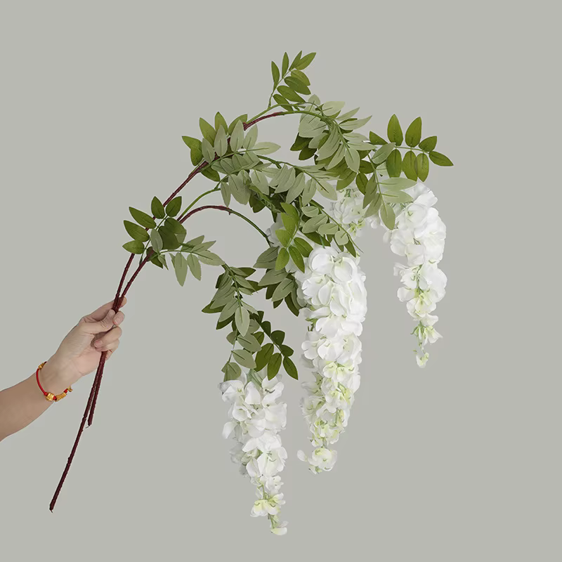 Tenture murale de fleurs de glycine