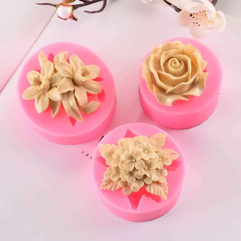 Silicone monde lilas Rose Lily Fondant