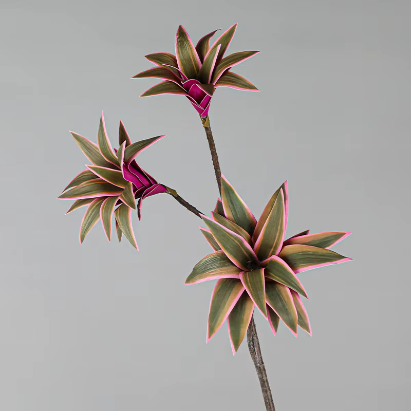 Grande branche de plantes de lys artificielles de 83cm