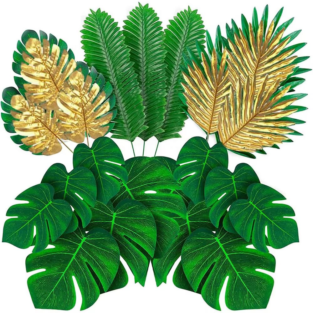 Feuilles de palmier tropicales artificielles