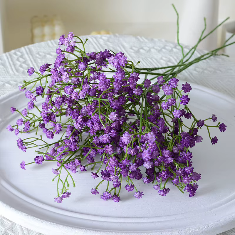 Bouquets de Fleurs Artificielles pouvez-vous psophila en Plastique