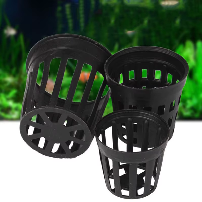 Pots en plastique pour plantes d'aquarium