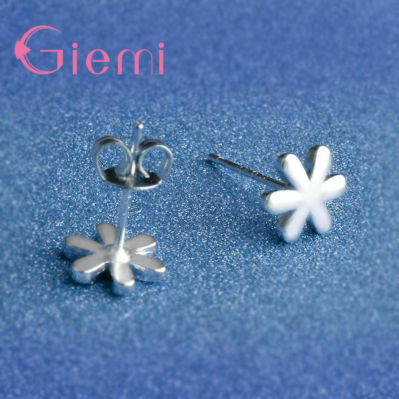 Boucles d'oreilles en argent Sterling 925 massif, Piercing tournesol, pour femmes et filles, bijoux de fête de mariage, cadeaux, accessoire, vente en gros