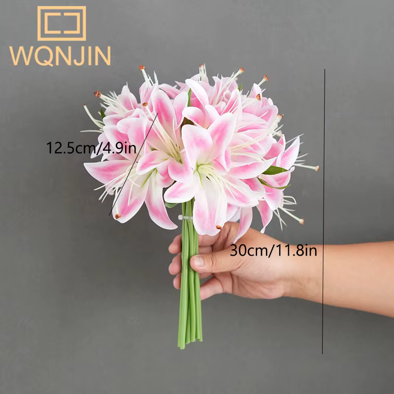 Bouquet de Lys Rose à 20 Têtes