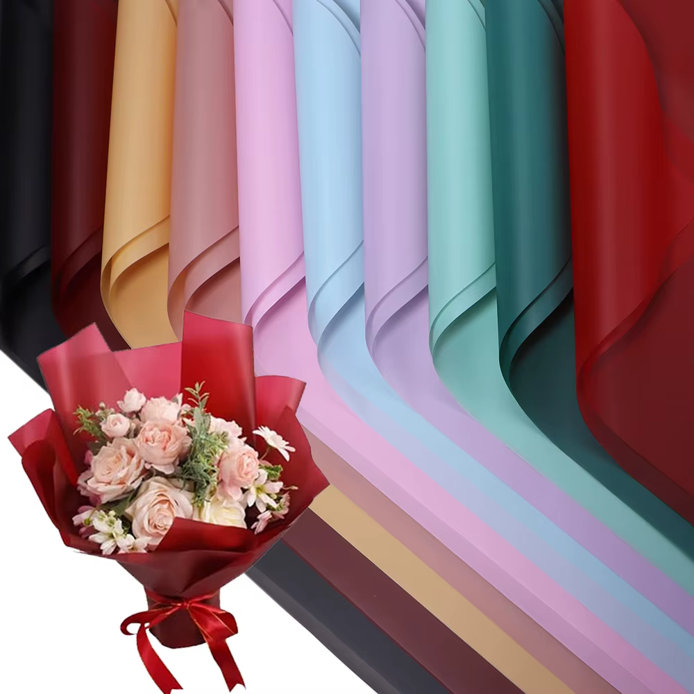 Papier d'emballage pour bouquets de fleurs