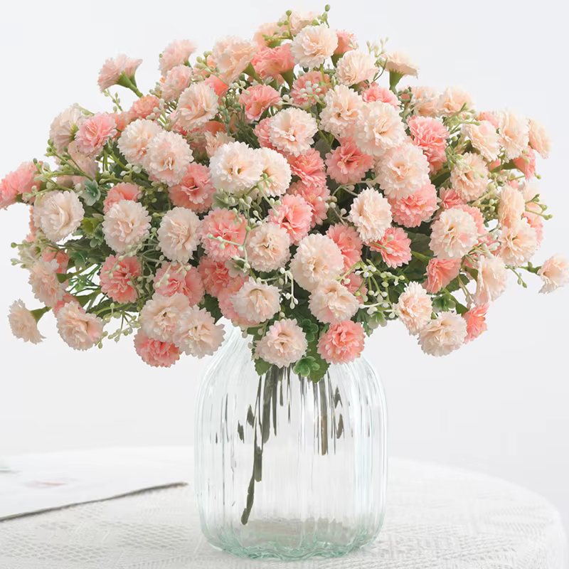 20 têtes de fleurs 1 bouquet de style européen