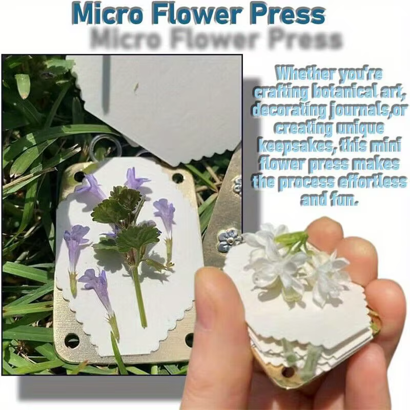 Micro presse à fleurs, Kit d'art de conservation des plantes pressées