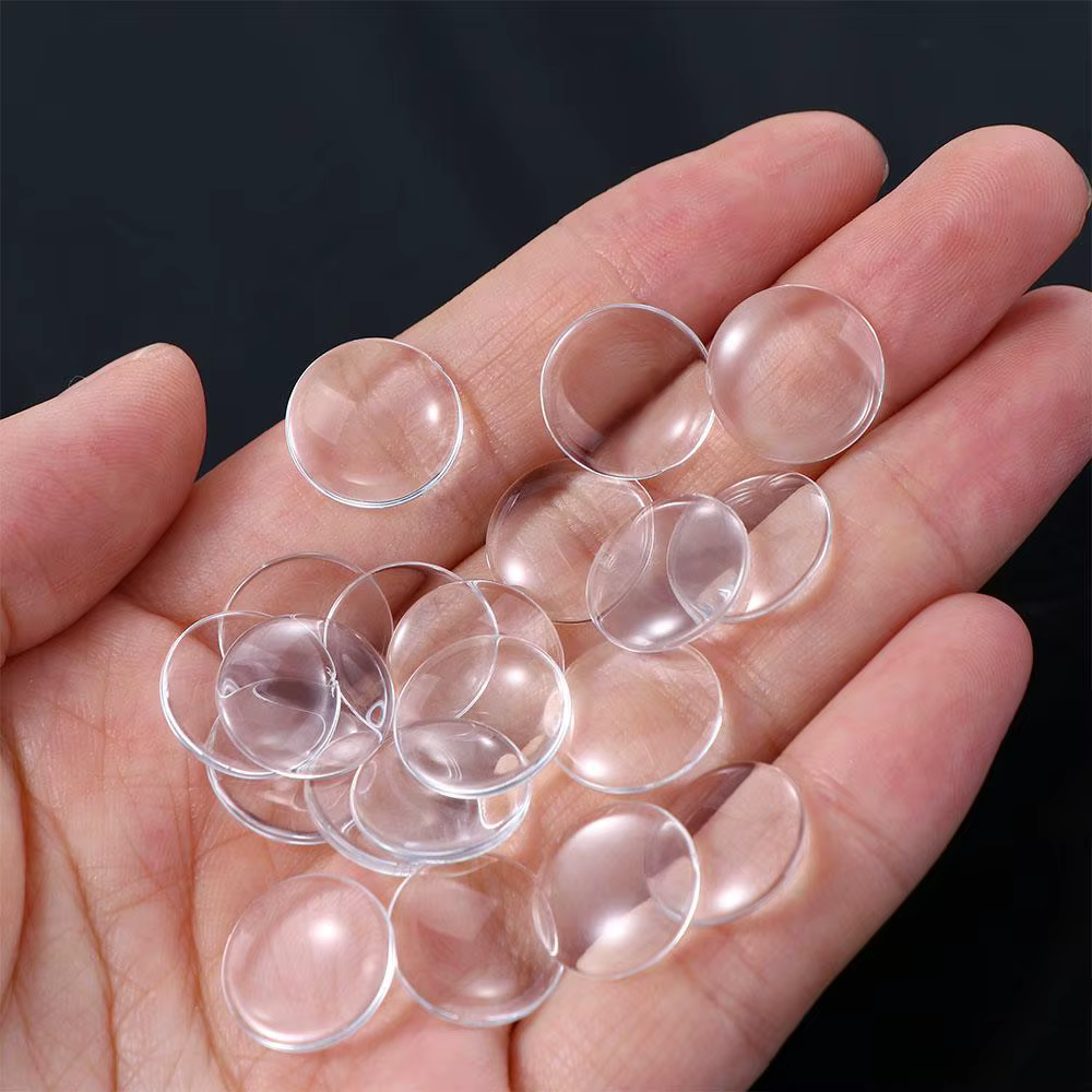 20 cabochons en verre transparent, yeux ronds de 14 mm, yeux en verre Blythe, copeaux de yeux en verre, patchs pour les yeux