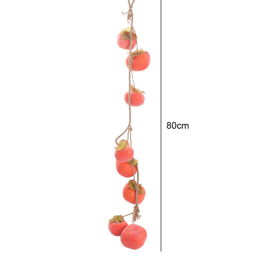 8 Fruits de kaki artificiels de simulation