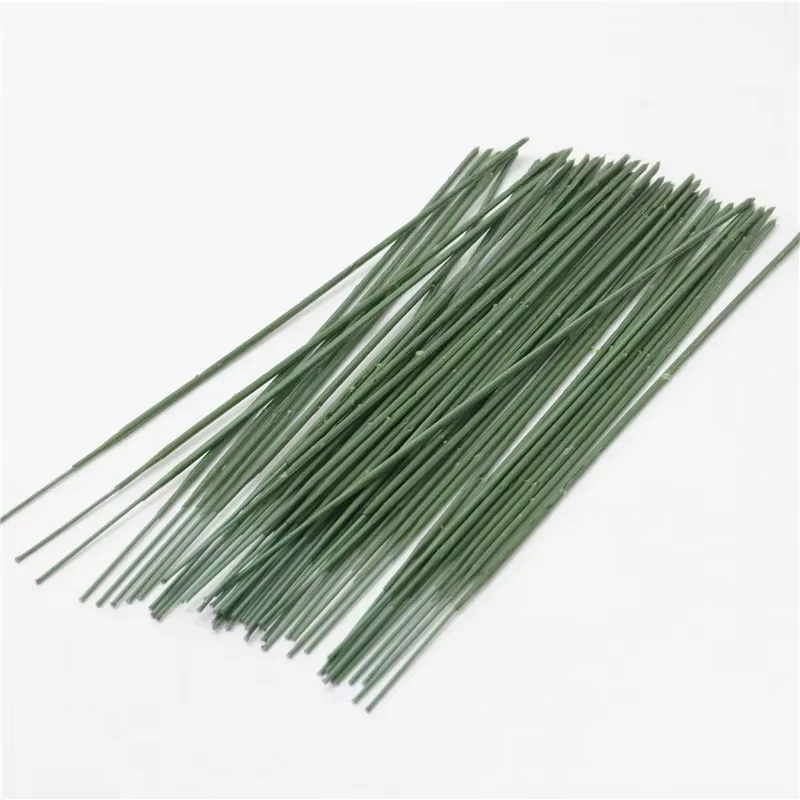 Tige de fleur verte pour têtes florales de mariage, matériel de bricolage, accessoires, 17cm, 25cm, 40cm, 200 pièces, 500 pièces, 1000 pièces, A4368