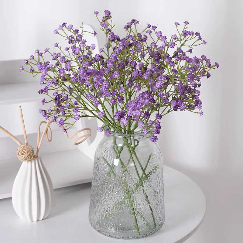 Bouquet de fleurs artificielles en plastique