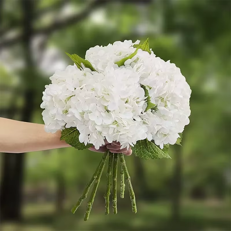 Hortensia Artificiel en Latex au Toucher Réel