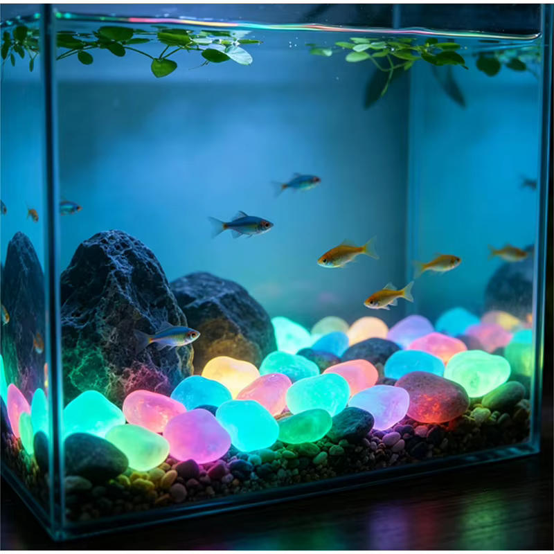 Pierres de jardin lumineuses colorées 2026
